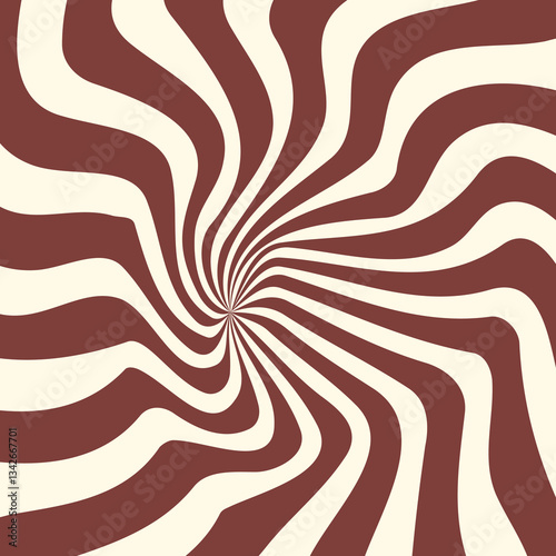 Chocolate Swirl Background. Choco Spiral Backdrop.