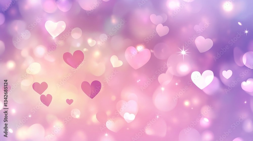 Romantic heart background with sparkling bokeh lights for valentine's day design Romantic heart background with sparkling bokeh lights for valentine's day design