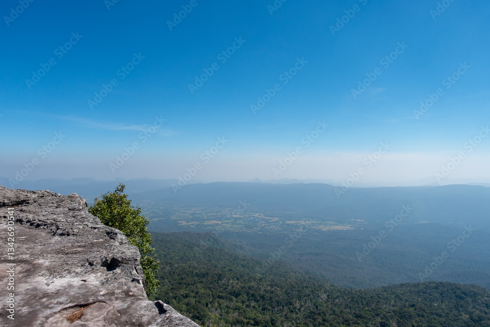 Naklejka premium The most beautiful Viewpoint Phu Kradueng National Park,Thailand.