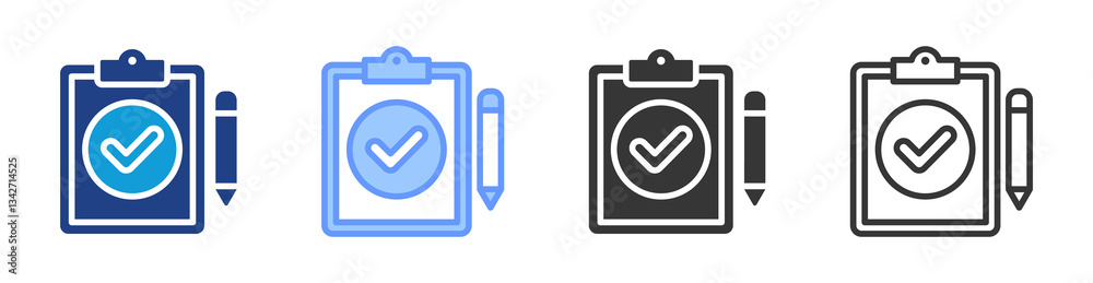 Accountability icon set multiple style collection