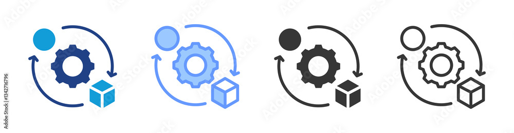 Transformation icon set multiple style collection Transformation icon set multiple style collection