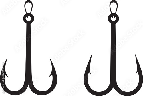 fishing hook vector illustration