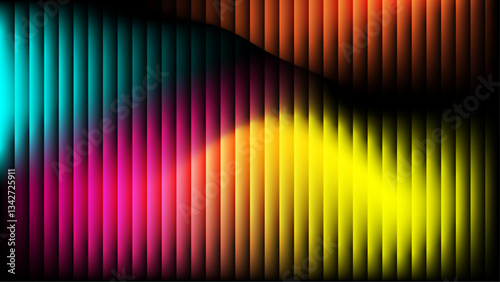 Colorful Fractal Glass Gradient Textures