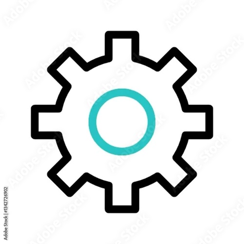 Settings Icon Cogwheel Gear Symbol for Customization and Options