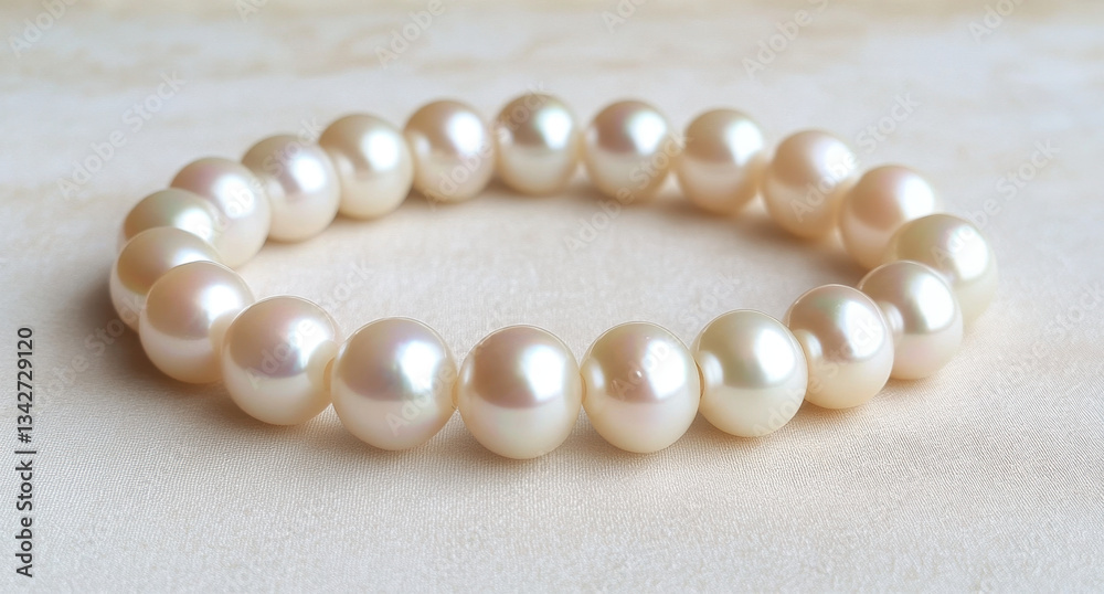 Elegant loose round white pearls bracelet featuring 26 lustrous pearls, perfect for adding touch of sophistication to any outfit. Ideal for special occasions or everyday wear Elegant loose round white pearls bracelet featuring 26 lustrous pearls, perfect for adding touch of sophistication to any outfit. Ideal for special occasions or everyday wear