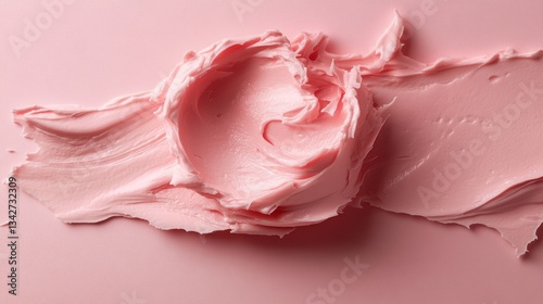 Wallpaper Mural A delicate pink peach beauty product sample, its smooth texture hinting at the luxurious experience it promises. Torontodigital.ca