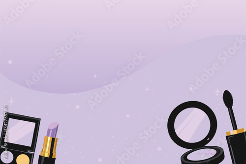 Design a vibrant vlog banner featuring a stylish, fashionable Mak, ideal for a beauty and fashion YouTube channel.  Include elements suggesting makeup, hair styling, and trendy clothing.