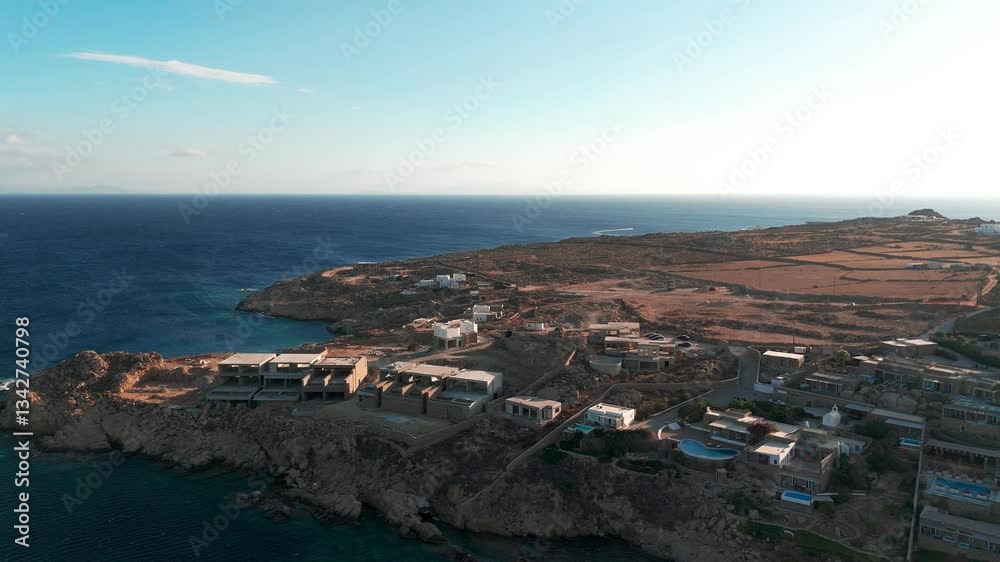 Mykonos aerial view Mykonos aerial view