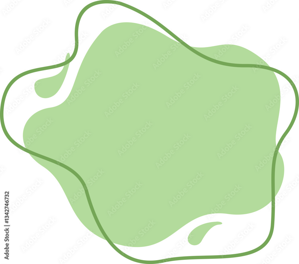 Fototapeta premium Colourful Blob Decoration Element Set