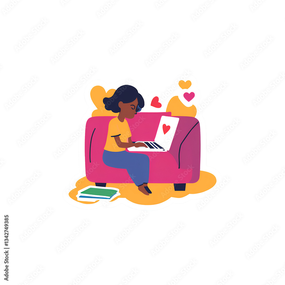 Woman Reading Book Vector: Relaxing Illustration for Home & Leisure Designs Woman Reading Book Vector: Relaxing Illustration for Home & Leisure Designs