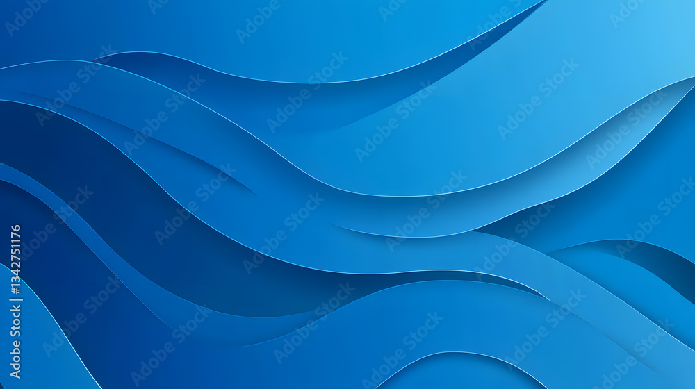 Blue gradient wavy PPT background image Blue gradient wavy PPT background image