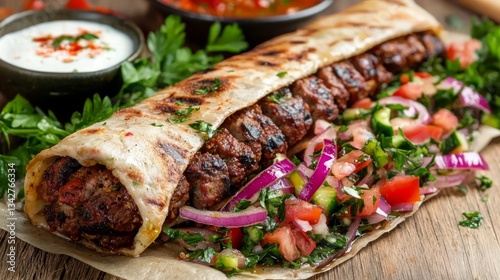 Savor the taste of Ramadan with this authentic Adana kebab meal.