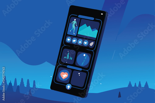 -a-stylized-smartphone-displaying-a-health-app-int.eps