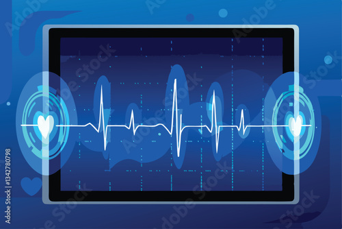 -vector-illustration-of-a-heart-monitor-display-wi.eps