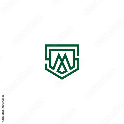 SM Initial Logo with Wild Forest Theme