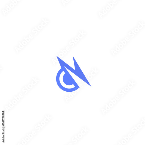 Modern Sharp and Bold Eagle Eye Logo