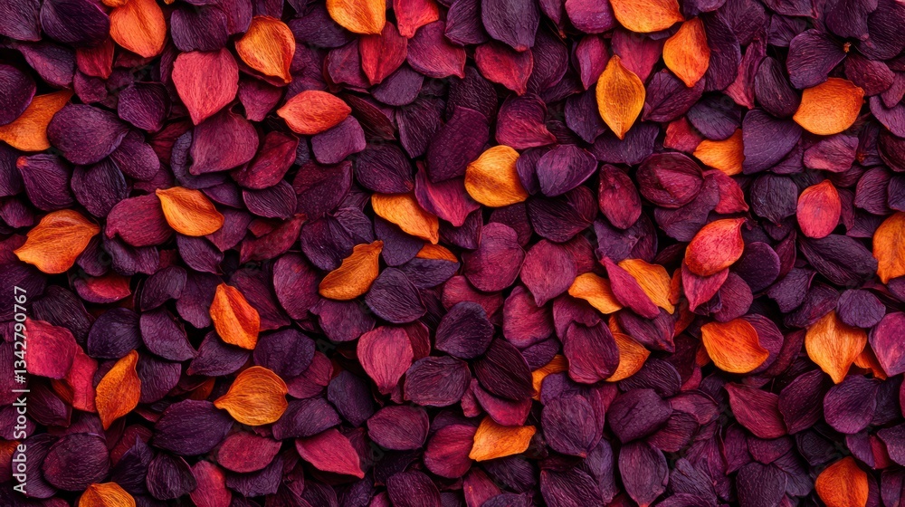 Fototapeta premium Vibrant assortment of colorful flower petals