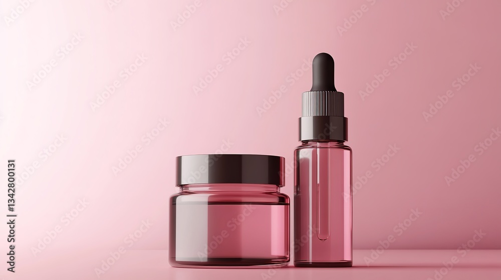 Realistic Mockup of Blank Cosmetic Bottle and Jar for Beauty and Skin Care Packaging Design Realistic Mockup of Blank Cosmetic Bottle and Jar for Beauty and Skin Care Packaging Design