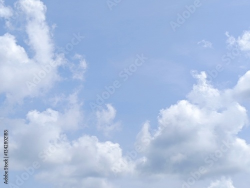 blue sky with clouds