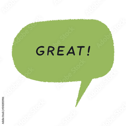 "Great!" Speech Bubble