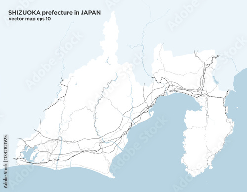 日本の静岡県のシンプルなロードマップ