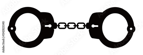 silhouette of handcuffs
