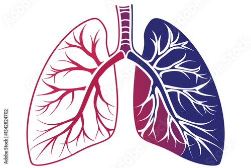 The Air We Breathe A Stunning Vector Lung Illustration
