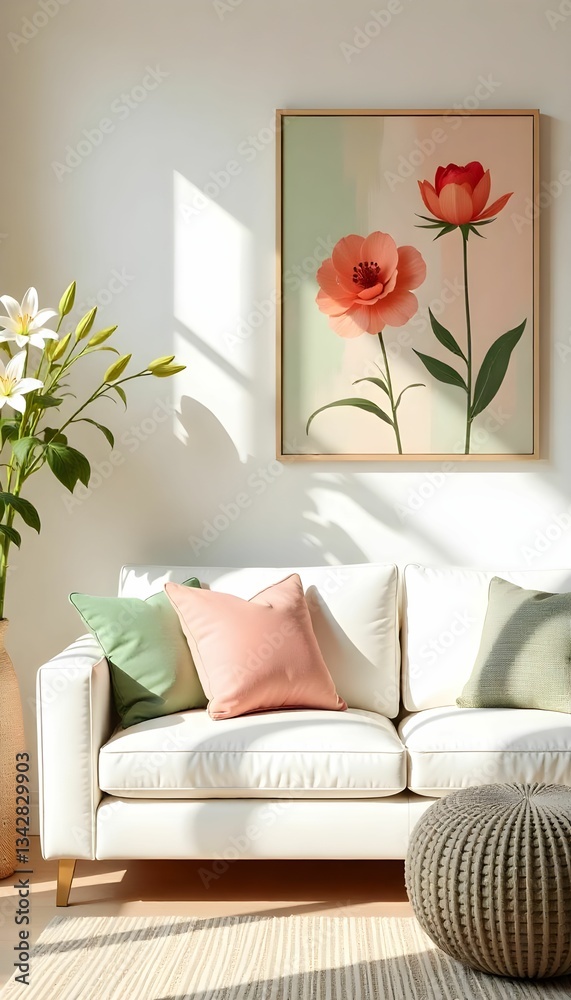 Naklejka premium modern living room
