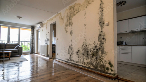 Apartment owners beware: Large mildew stains can deteriorate indoor air quality.condition, inspection, professional, property, management