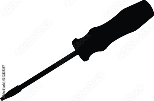 Screwdriver tool silhouette vector, Screwdriver icon