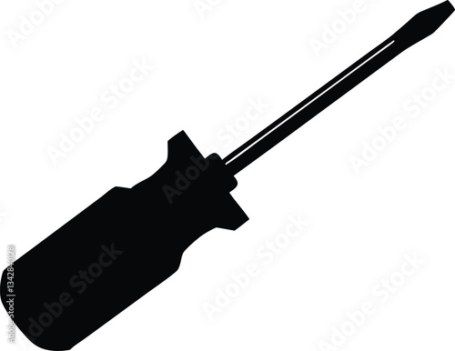 Screwdriver tool silhouette vector, Screwdriver icon