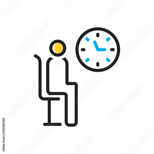 Multi color icon for wait