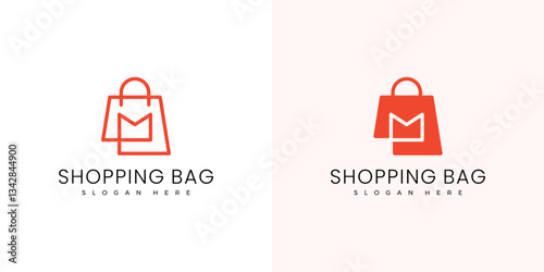 Simple Shopping Bag  Logo Design