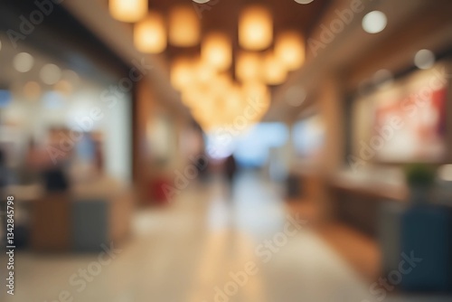 Wallpaper Mural Blur light background at shop in mall for business background, blurry abstract bokeh at interior hallway with copy space Torontodigital.ca