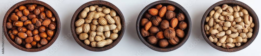 Assorted Nuts in Bowls (8) Assorted Nuts in Bowls (8)