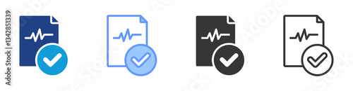 Data Normalization icon set multiple style collection