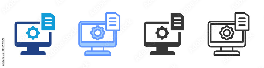 Primary Data icon set multiple style collection Primary Data icon set multiple style collection