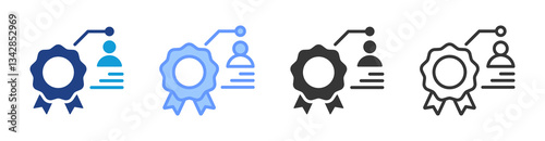 Brand Identity icon set multiple style collection