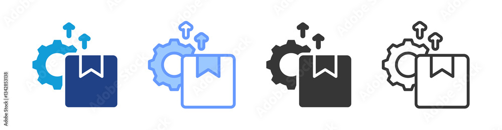 Product Development icon set multiple style collection Product Development icon set multiple style collection
