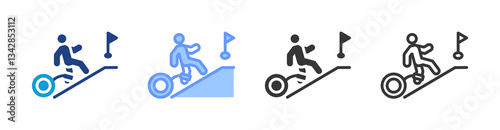 Persistence icon set multiple style collection