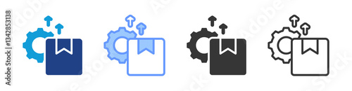 Product Development icon set multiple style collection