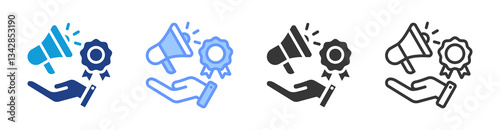 Branding icon set multiple style collection