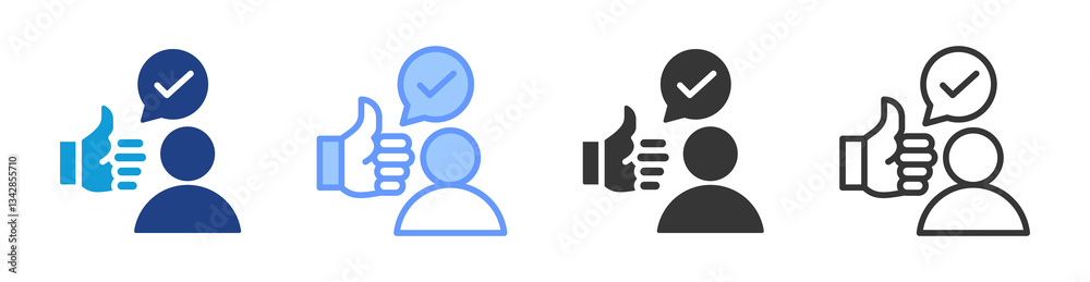 Endorse icon set multiple style collection Endorse icon set multiple style collection