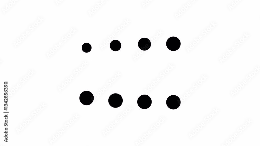 horizontal cell dot animated loading motion graphic alpha channel loop video design horizontal cell dot animated loading motion graphic alpha channel loop video design