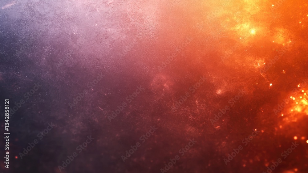 Fototapeta premium Abstract fiery cosmic nebula