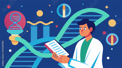 As genetic technology advances biologists are able to analyze data from smaller and smaller genetic variations providing a more detailed understanding of the genetic basis of. Vector illustration