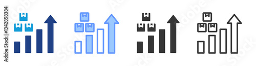 High Output icon set multiple style collection