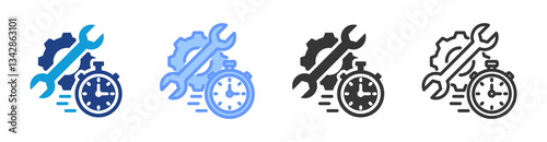 Mttr icon set multiple style collection