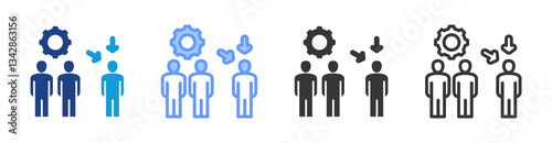 Redundancy icon set multiple style collection