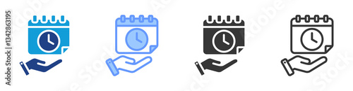Availability icon set multiple style collection
